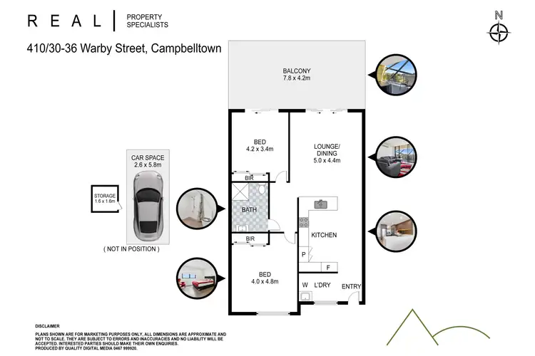 Floorplan of Homely unit listing, 410/30-36 Warby Street, Campbelltown NSW 2560