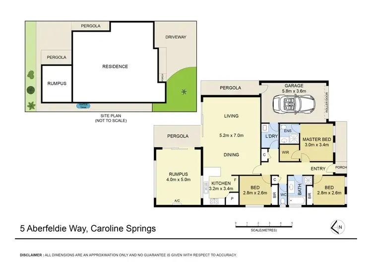 Floorplan of Homely house listing, 5 Aberfeldie Way, Caroline Springs VIC 3023