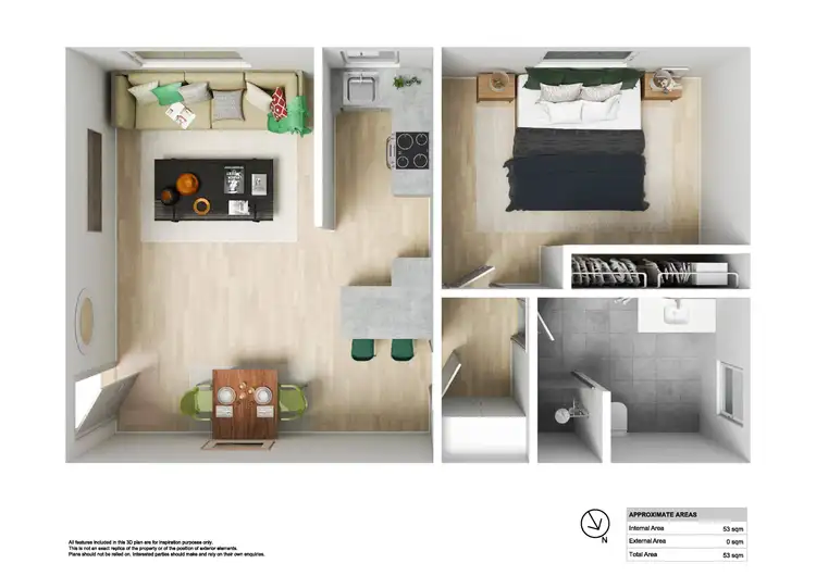 Floorplan of Homely unit listing, 1/230 Newcastle Road, Jesmond NSW 2299