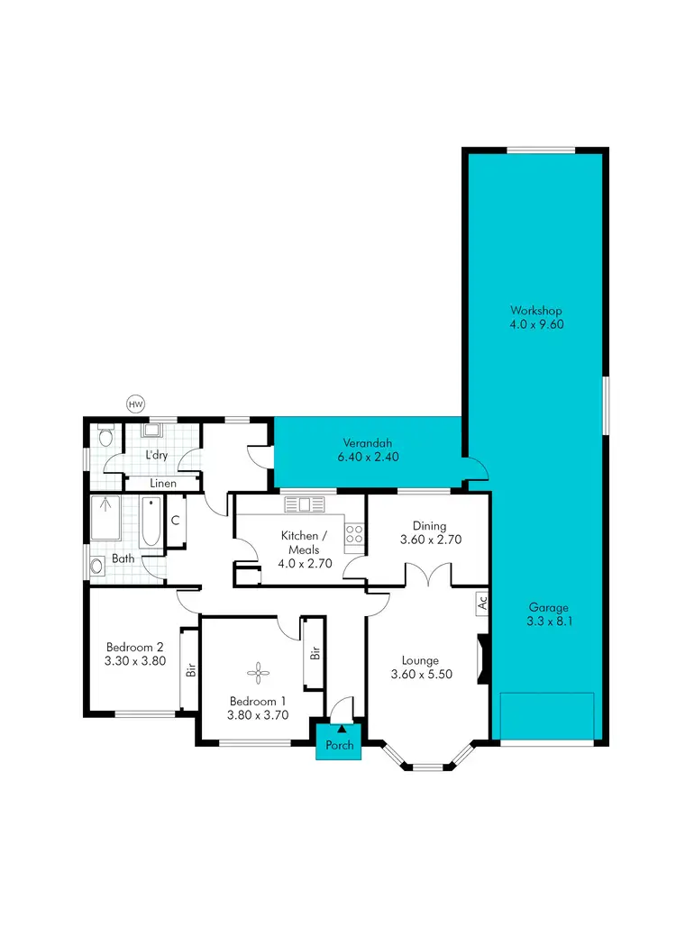 Floorplan of Homely house listing, 10 Kent Street, South Plympton SA 5038