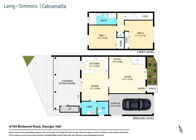 Floorplan of Homely townhouse listing, 4/184 Birdwood Road, Georges Hall NSW 2198