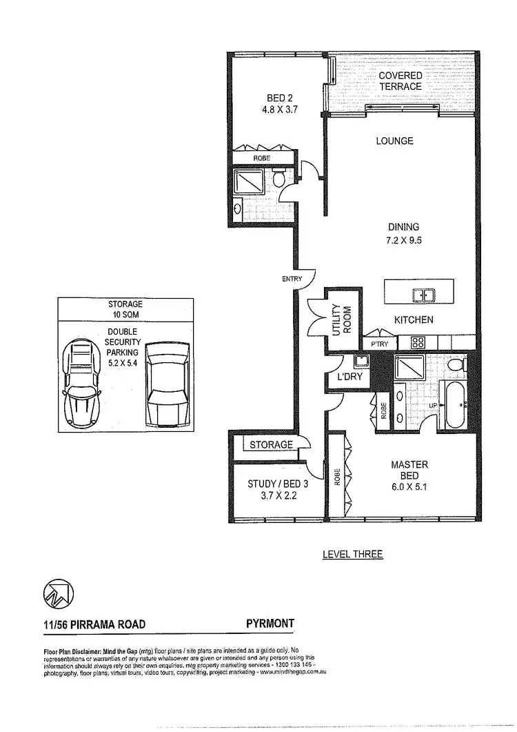 Floorplan of Homely apartment listing, 11/56 Pirrama Road, Pyrmont NSW 2009