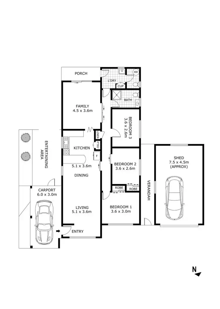 Floorplan of Homely house listing, 8 Yandong Street, White Hills VIC 3550