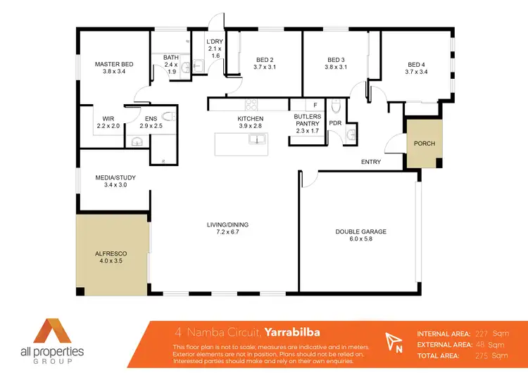 Floorplan of Homely house listing, 4 Namba Circuit, Yarrabilba QLD 4207