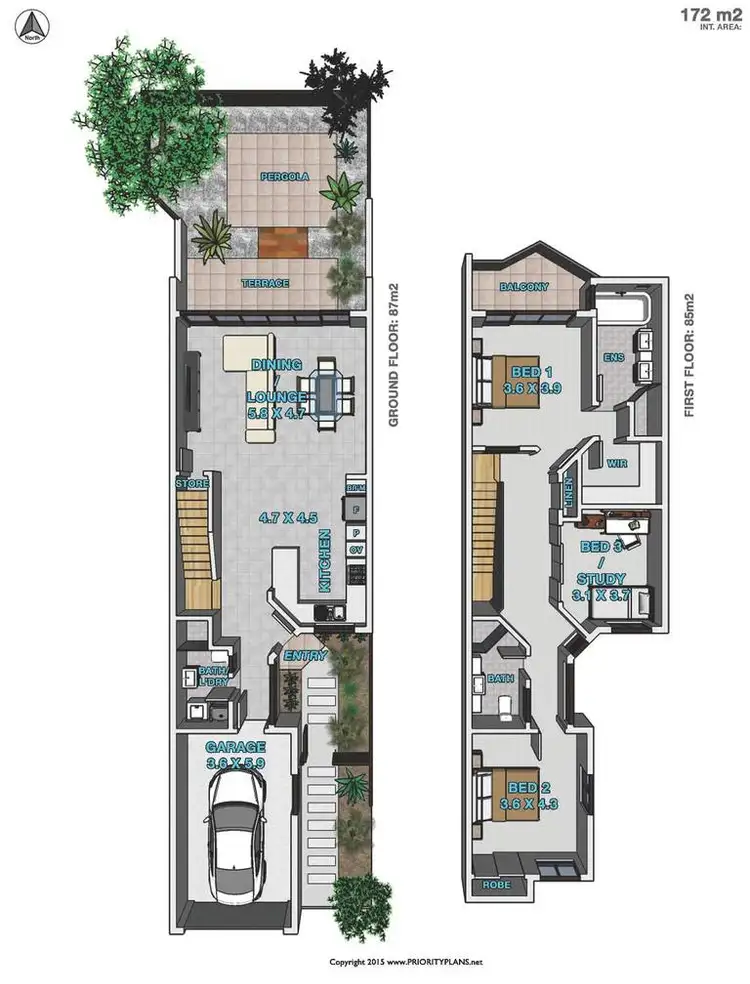 Floorplan of Homely townhouse listing, 8/19 Megan Crescent, Lennox Head NSW 2478