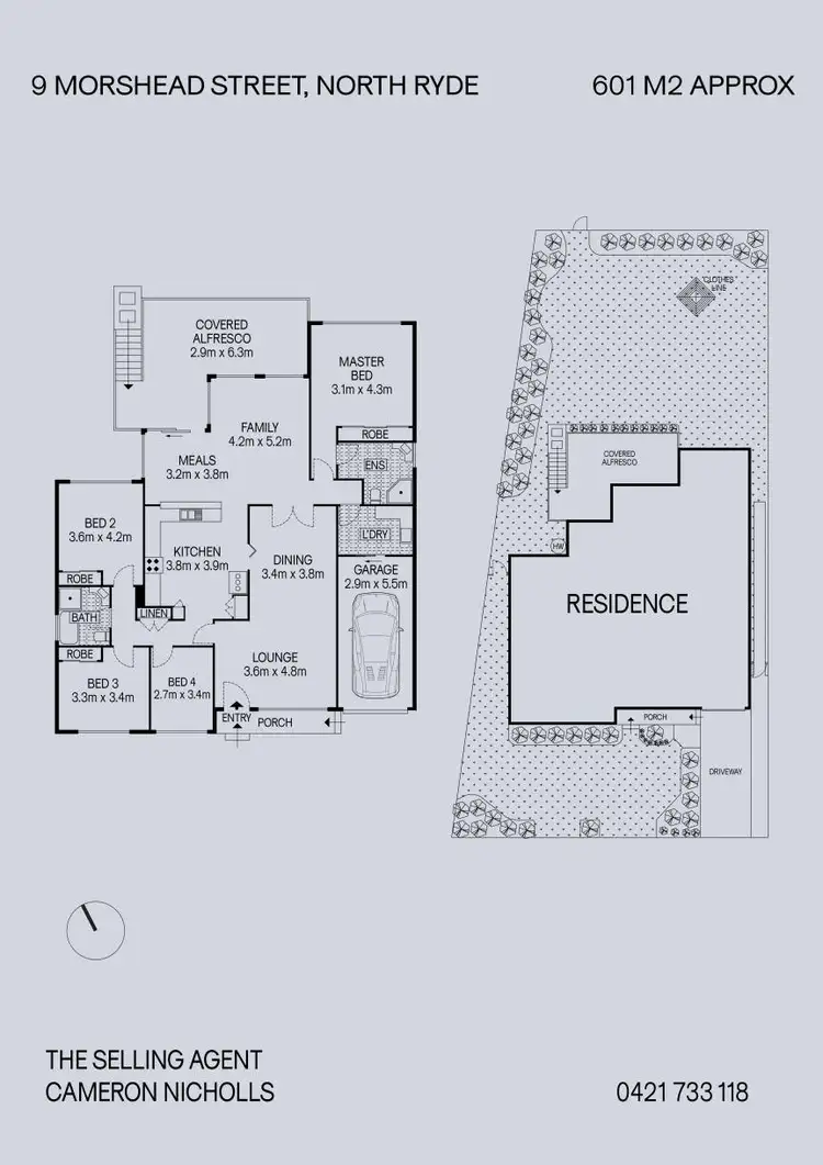 Floorplan of Homely house listing, 9 Morshead Street, North Ryde NSW 2113