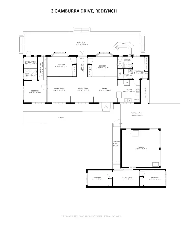 Floorplan of Homely house listing, 3 Gamburra Drive, Redlynch QLD 4870