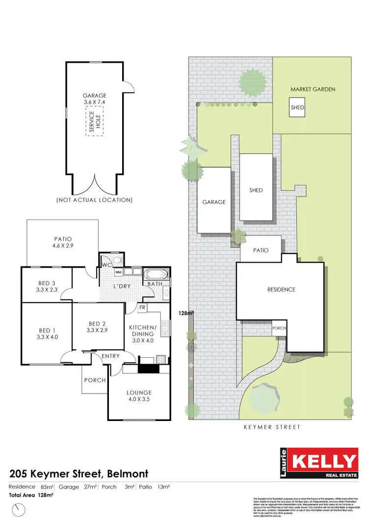 Floorplan of Homely house listing, 205 Keymer Street, Belmont WA 6104
