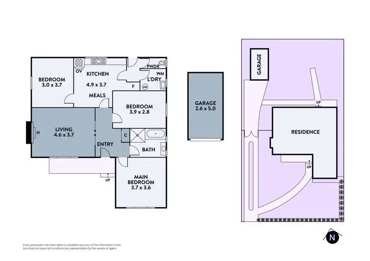 Floorplan of Homely house listing, 12 Thrower Street, Reservoir VIC 3073