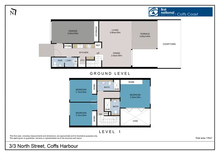 Floorplan of Homely townhouse listing, 3/3 North Street, Coffs Harbour NSW 2450