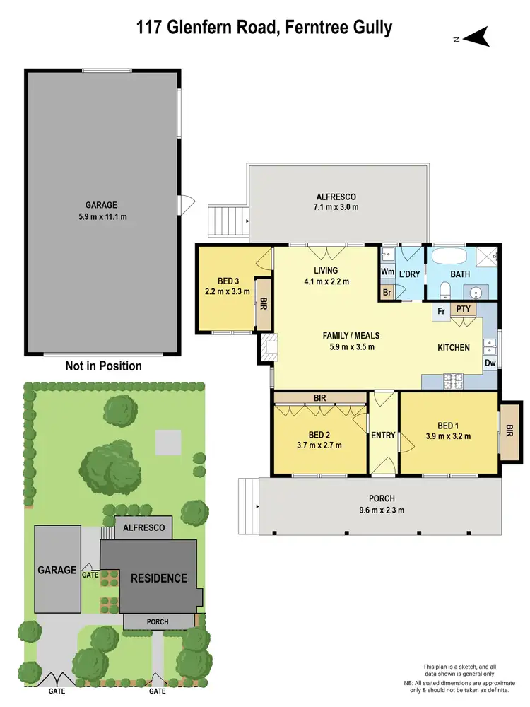 Floorplan of Homely house listing, 117 Glenfern Road, Ferntree Gully VIC 3156