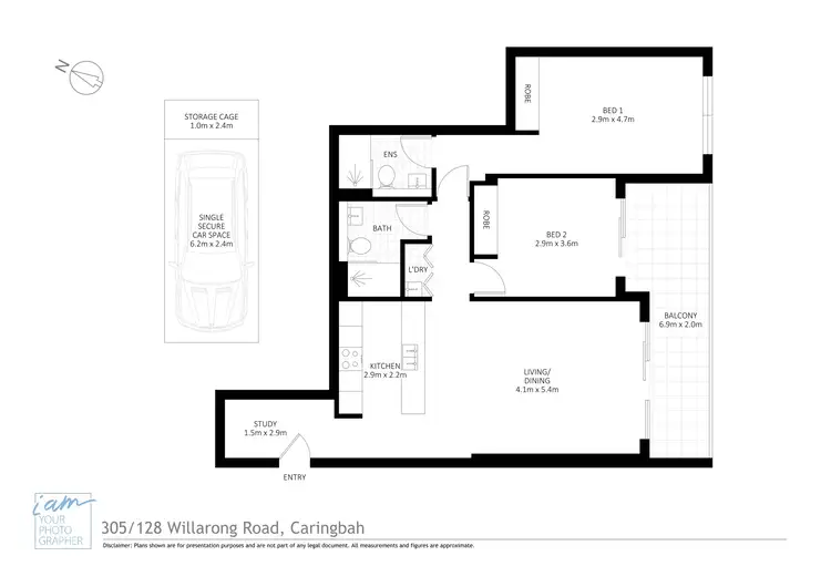 Floorplan of Homely apartment listing, 305/128-136 Willarong Road, Caringbah NSW 2229