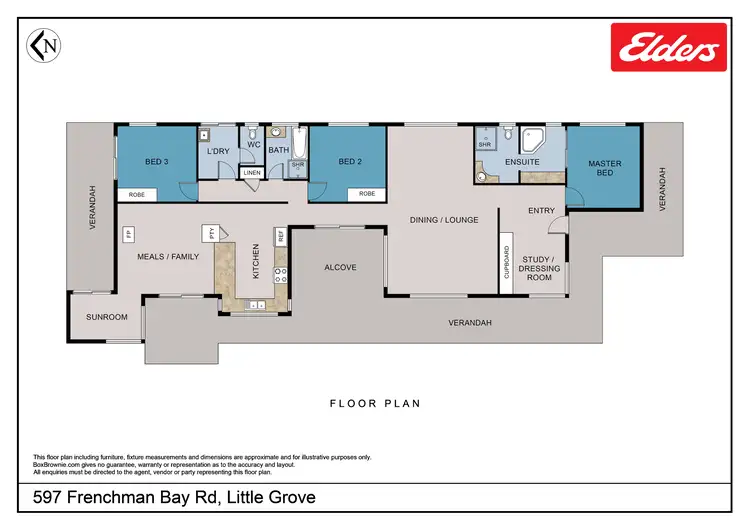 Floorplan of Homely house listing, 597 Frenchman Bay Road, Little Grove WA 6330