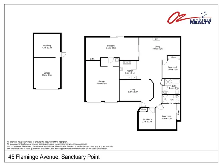 Floorplan of Homely house listing, 45 Flamingo Avenue, Sanctuary Point NSW 2540