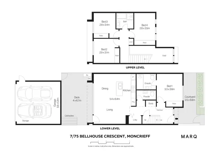 Floorplan of Homely townhouse listing, 7/75 Bellhouse Crescent, Moncrieff ACT 2914