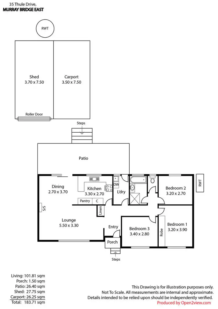 Floorplan of Homely house listing, 35 Thule Drive, Murray Bridge East SA 5253
