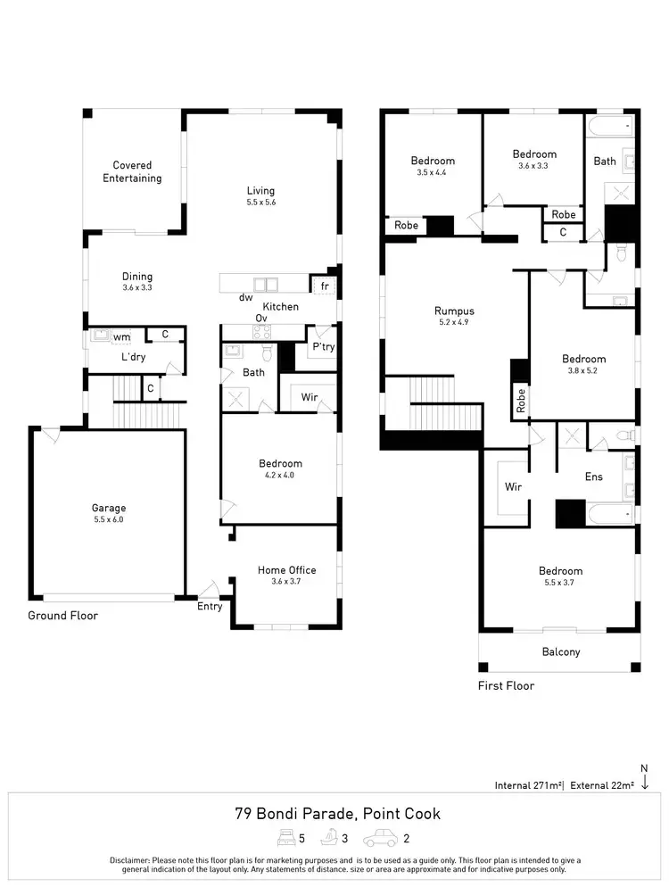 Floorplan of Homely house listing, 79 Bondi Parade, Point Cook VIC 3030