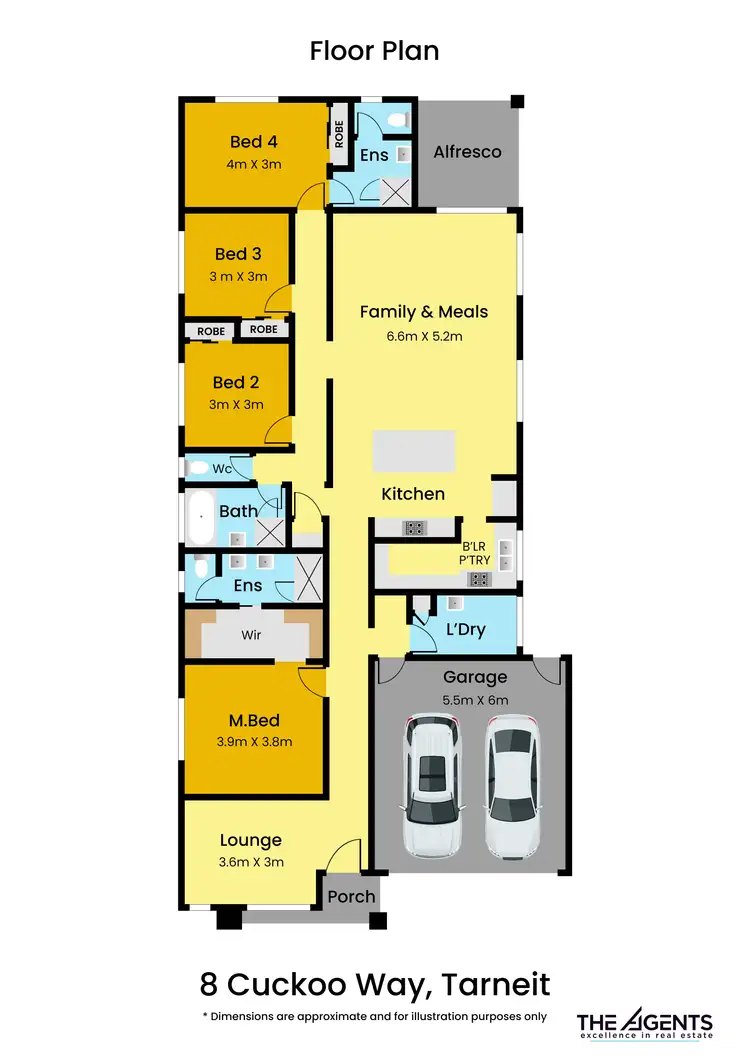 Floorplan of Homely house listing, 8 Cuckoo Way, Tarneit VIC 3029