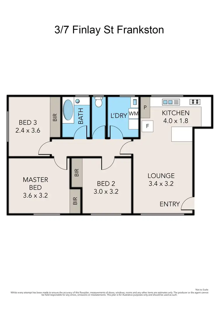 Floorplan of Homely block of units listing, 1-4/7 Finlay Street, Frankston VIC 3199