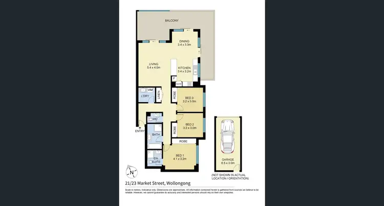 Floorplan of Homely apartment listing, 21/23-25 Market Street, Wollongong NSW 2500