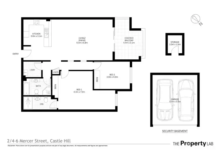 Floorplan of Homely apartment listing, 2/4-6 Mercer Street, Castle Hill NSW 2154