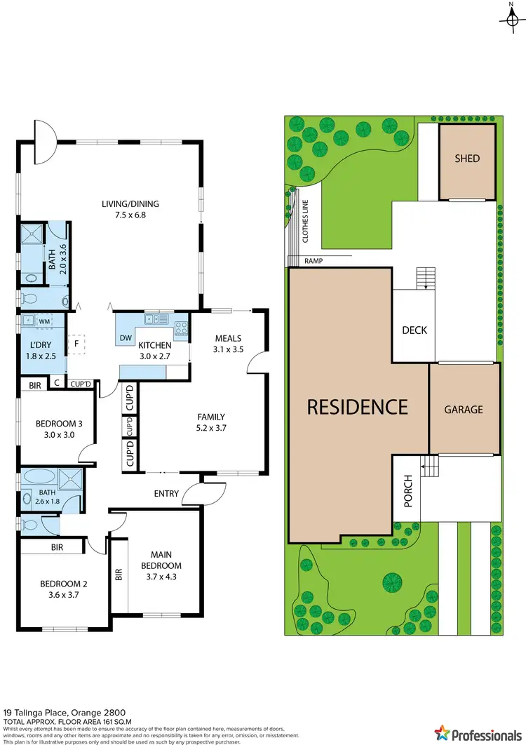 Floorplan of Homely house listing, 19 Talinga Place, Orange NSW 2800