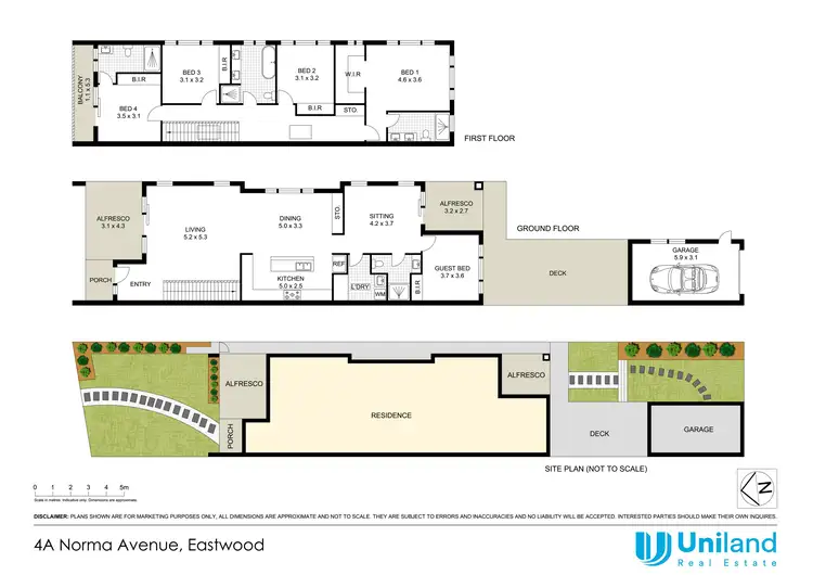 Floorplan of Homely semi-detached listing, 4A Norma Avenue, Eastwood NSW 2122