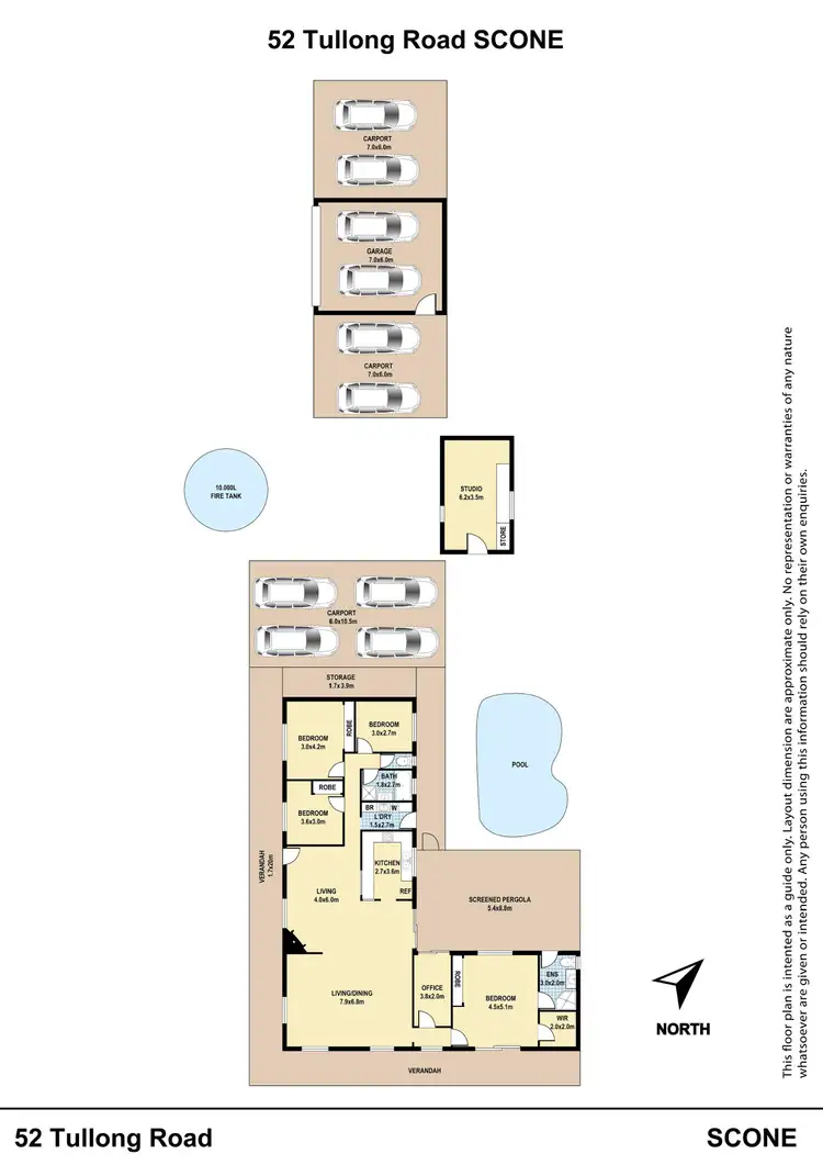 Floorplan of Homely rural property listing, 52 Tullong Road, Scone NSW 2337