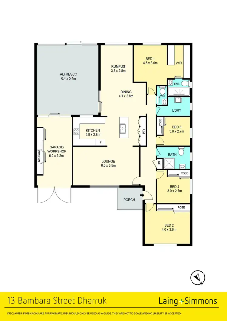 Floorplan of Homely house listing, 13 Bambara Street, Dharruk NSW 2770