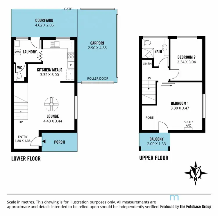 Floorplan of Homely unit listing, 1/364 Military Road, Semaphore Park SA 5019