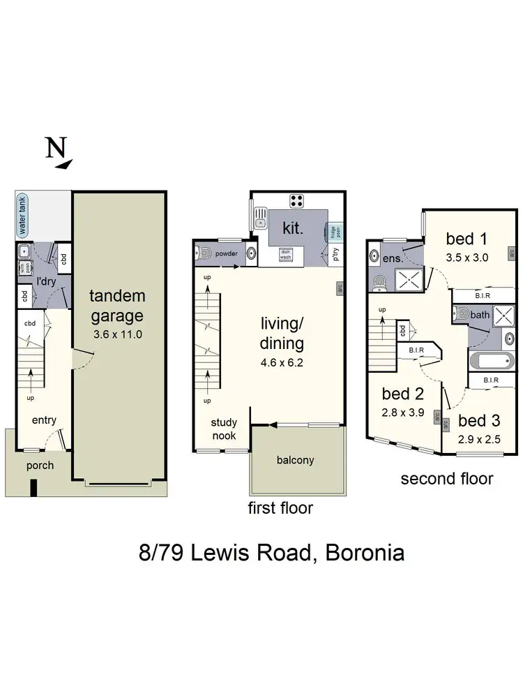 Floorplan of Homely unit listing, 8/79 Lewis Road, Wantirna South VIC 3152
