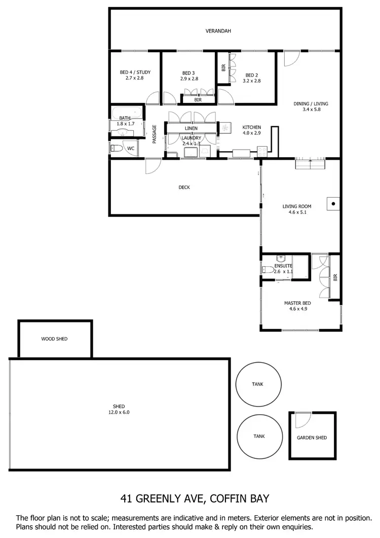 Floorplan of Homely house listing, 41 Greenly Avenue, Coffin Bay SA 5607