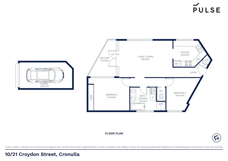 Floorplan of Homely apartment listing, 10/21-23 Croydon Street, Cronulla NSW 2230