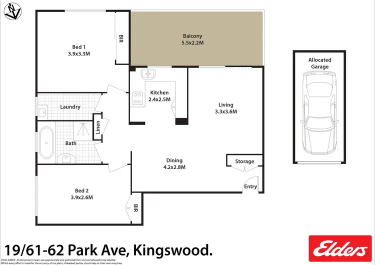Floorplan of Homely unit listing, 19/61-62 Park Avenue, Kingswood NSW 2747