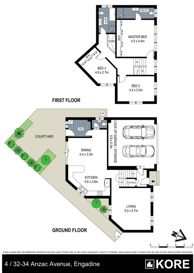 Floorplan of Homely townhouse listing, 4/32-34 Anzac Avenue, Engadine NSW 2233