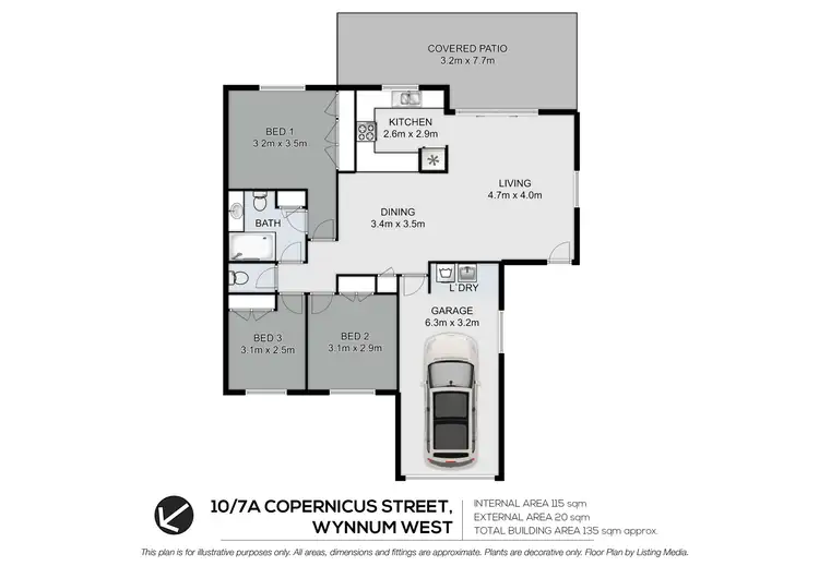 Floorplan of Homely villa listing, 10/7a Copernicus Street, Wynnum West QLD 4178