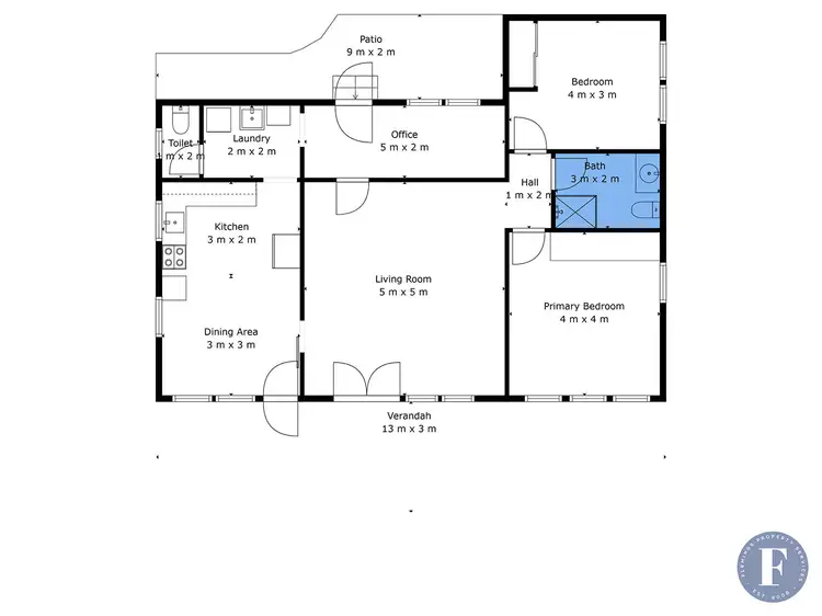 Floorplan of Homely house listing, 336 Parker Street, Cootamundra NSW 2590