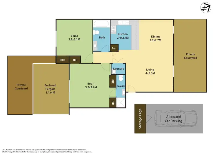 Floorplan of Homely apartment listing, 2/268-270 Railway Terrace, Guildford NSW 2161