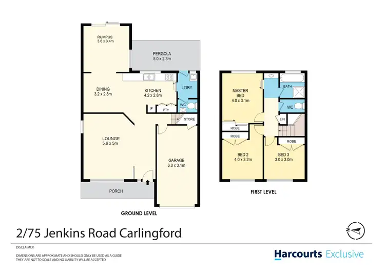 Floorplan of Homely semi-detached listing, 2/75 Jenkins Road, Carlingford NSW 2118