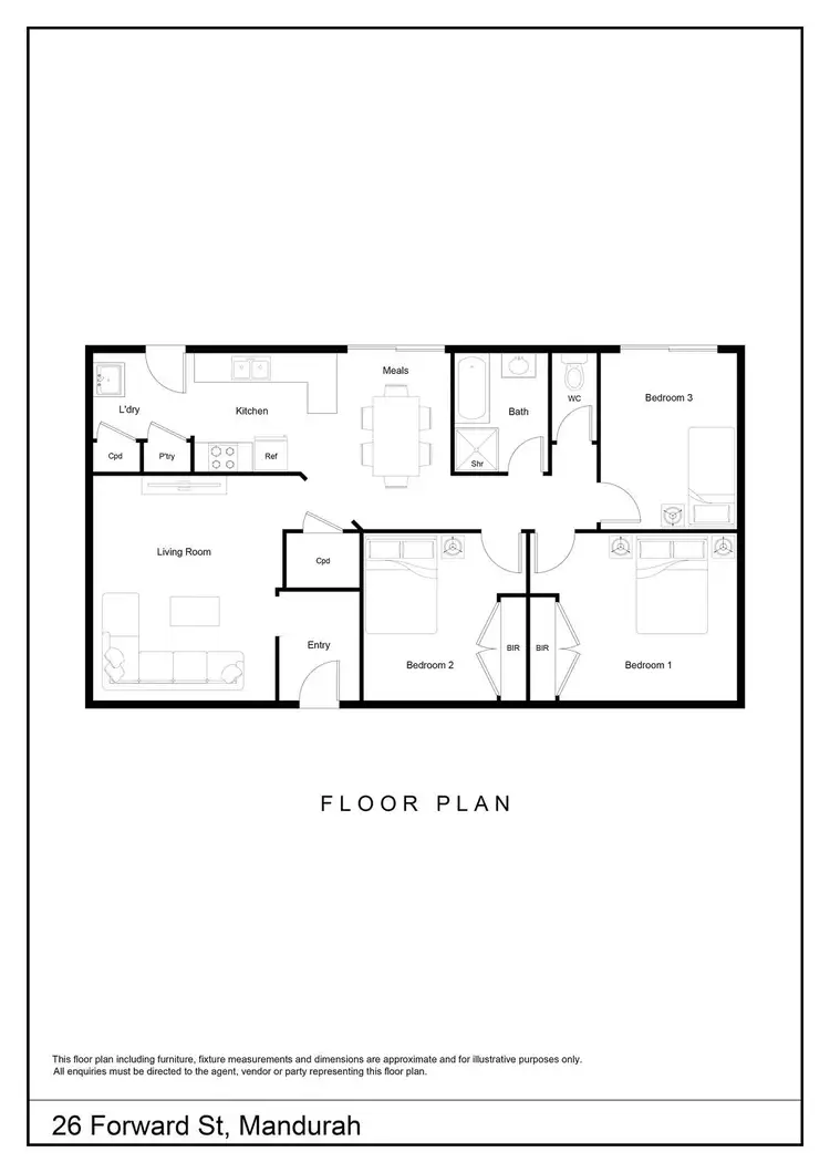 Floorplan of Homely house listing, 26 Forward Street, Mandurah WA 6210