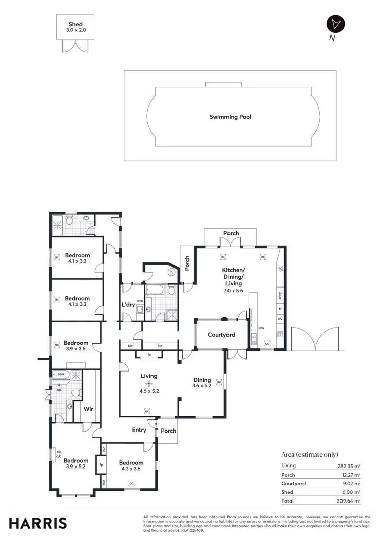 Floorplan of Homely house listing, 112 Swaine Avenue, Toorak Gardens SA 5065