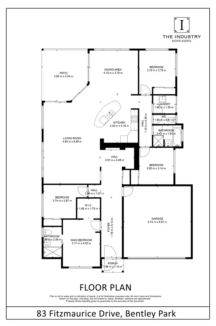 Floorplan of Homely house listing, 83 Fitzmaurice Drive, Bentley Park QLD 4869