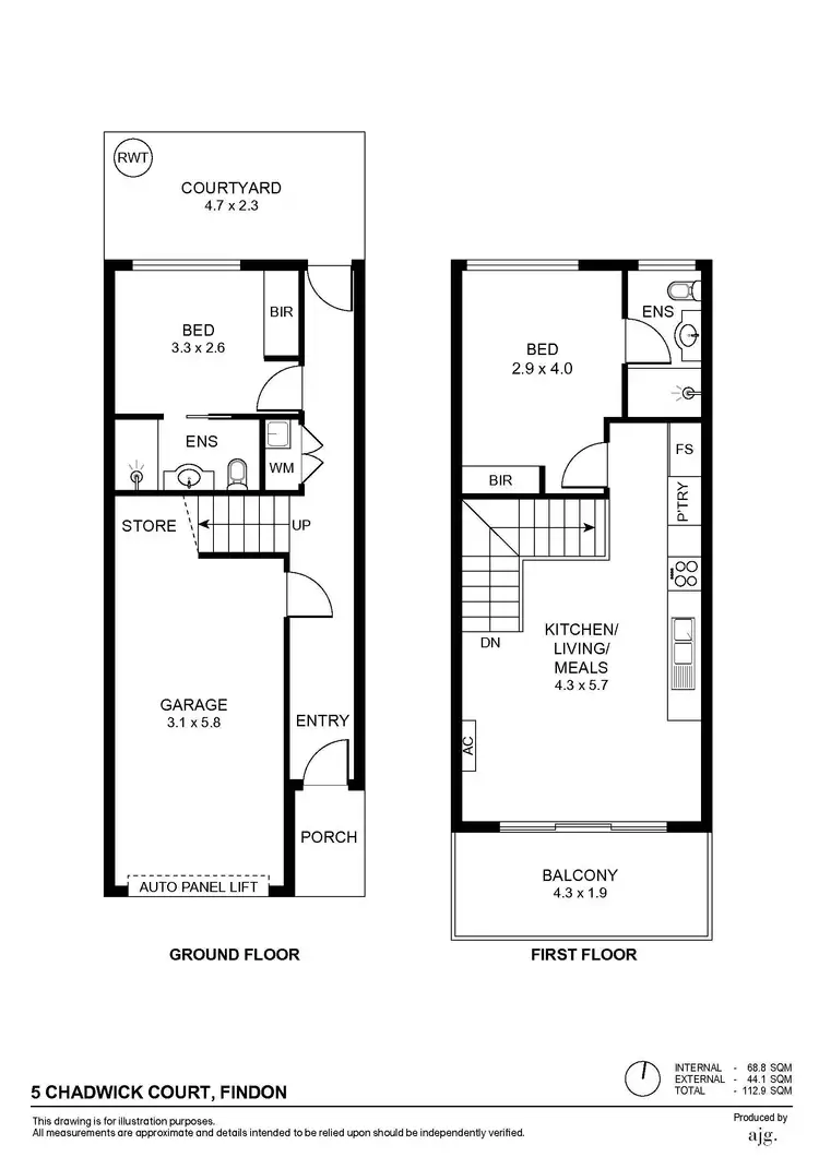 Floorplan of Homely house listing, 5 Chadwick Court, Findon SA 5023