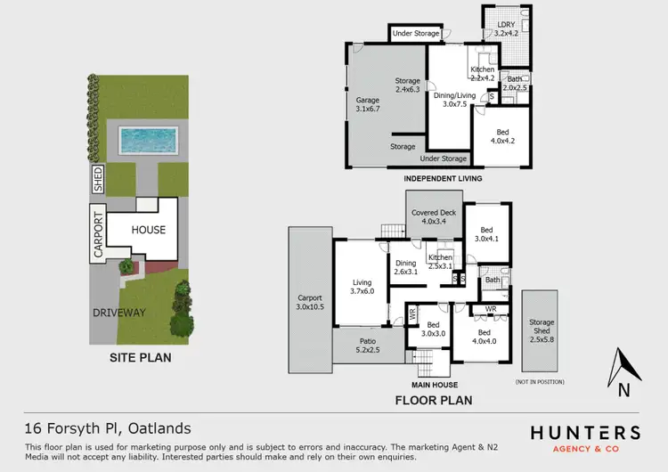 Floorplan of Homely house listing, 16 Forsyth Place, Oatlands NSW 2117