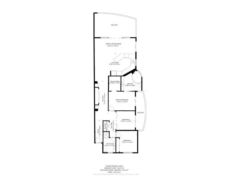 Floorplan of Homely unit listing, 3/37 Vasey Esplanade, Trinity Beach QLD 4879