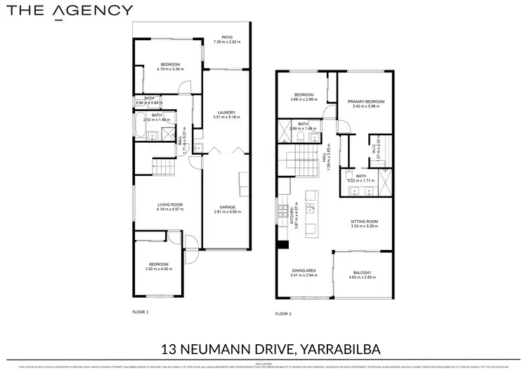 Floorplan of Homely house listing, 13 Neumann Drive, Yarrabilba QLD 4207