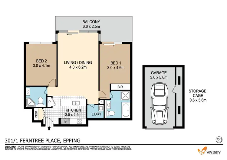 Floorplan of Homely apartment listing, 301/1 Ferntree Place, Epping NSW 2121
