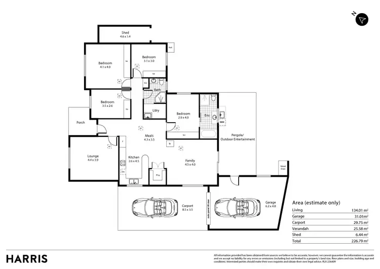 Floorplan of Homely house listing, 58 Zwerner Drive, Hallett Cove SA 5158