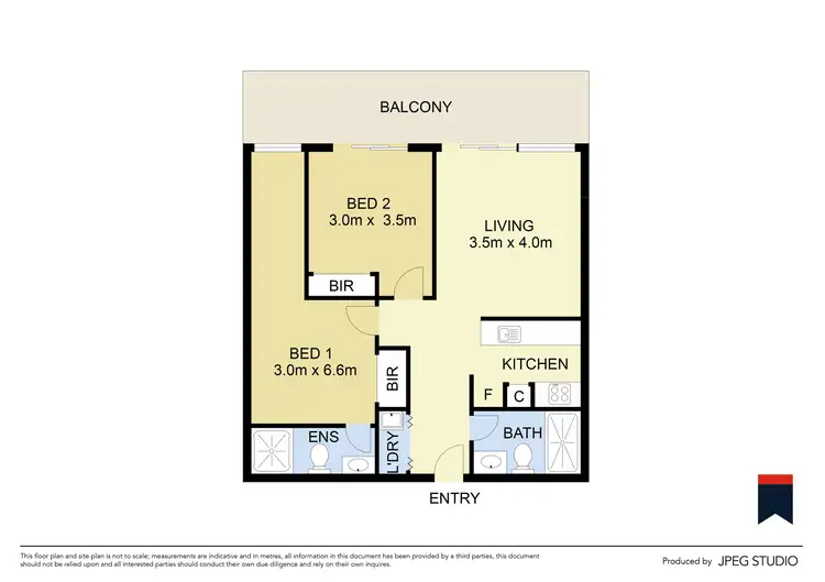 Floorplan of Homely apartment listing, 215/93 Furlong Road, Cairnlea VIC 3023