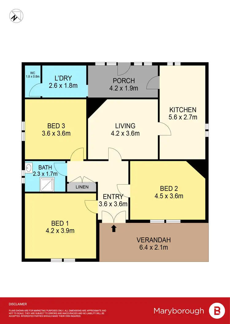 Floorplan of Homely house listing, 1/29 Victoria Street, Maryborough VIC 3465